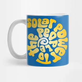 Solar Power to the People Word Art Mug